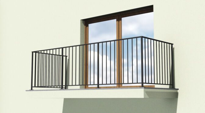 nowoczesna balustrada na balkon ze stali