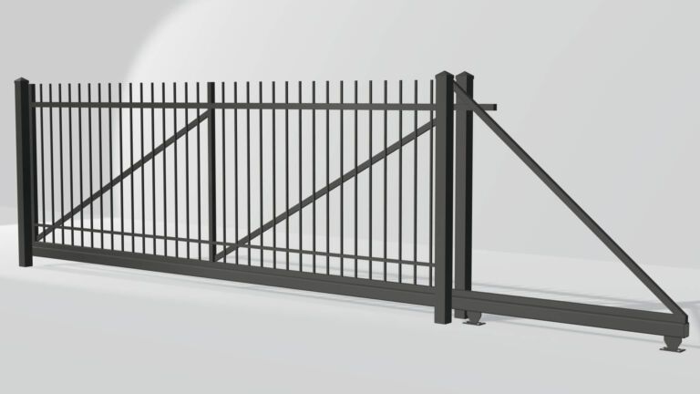 nowoczesna brama przesuwna 4.5 m